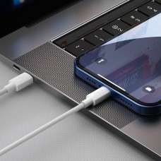 Baseus Simple Wisdom Data Cable Kit USB-C to Lightning PD 20W (2PCS/Set) 1.5m White Baseus Simple Wisdom Data Cable Kit USB-C to Lightning PD 20W (2PCS/Set) 1.5m White