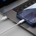Baseus Simple Wisdom Data Cable Kit USB-C to Lightning PD 20W (2PCS/Set) 1.5m White
