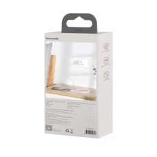 Baseus Simple Wisdom Data Cable Kit USB-C to Lightning PD 20W (2PCS/Set) 1.5m White Baseus Simple Wisdom Data Cable Kit USB-C to Lightning PD 20W (2PCS/Set) 1.5m White