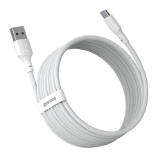 Baseus Simple Wisdom Data Cable Kit USB to Type-C 5A (2PCS/Set)1.5m White Baseus Simple Wisdom Data Cable Kit USB to Type-C 5A (2PCS/Set)1.5m White