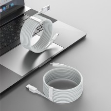 Baseus Simple Wisdom Data Cable Kit USB to Type-C 5A (2PCS/Set)1.5m White Baseus Simple Wisdom Data Cable Kit USB to Type-C 5A (2PCS/Set)1.5m White