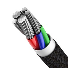 Baseus High Density Braided Cable Type-C to Lightning, PD, 20W, 2m (Black) Baseus High Density Braided Cable Type-C to Lightning, PD, 20W, 2m (Black)
