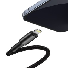 Baseus High Density Braided Cable Type-C to Lightning, PD, 20W, 2m (Black) Baseus High Density Braided Cable Type-C to Lightning, PD, 20W, 2m (Black)