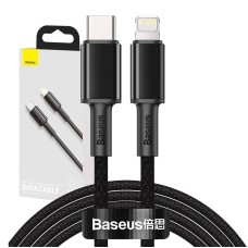 Baseus High Density Braided Cable Type-C to Lightning, PD, 20W, 2m (Black) Baseus High Density Braided Cable Type-C to Lightning, PD, 20W, 2m (Black)