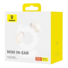 Wireless headphones Baseus Bowie WM02 TWS, Bluetooth 5.0 (white) OS Wireless headphones Baseus Bowie WM02 TWS, Bluetooth 5.0 (white) OS