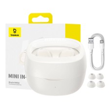 Wireless headphones Baseus Bowie WM02 TWS, Bluetooth 5.0 (white) OS Wireless headphones Baseus Bowie WM02 TWS, Bluetooth 5.0 (white) OS
