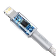 Baseus High Density Braided Cable Type-C to Lightning, PD, 20W, 1m (white) Baseus High Density Braided Cable Type-C to Lightning, PD, 20W, 1m (white)
