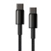 Baseus Tungsten Gold Cable Type-C to Type-C 100W 2m (black)