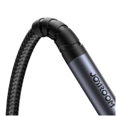 Joyroom SY-A09 AUX extension cable 3.5mm mini jack female to 3.5mm mini jack male, braided, 1.2m (black) Joyroom SY-A09 AUX extension cable 3.5mm mini jack female to 3.5mm mini jack male, braided, 1.2m (black)