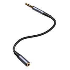Joyroom SY-A09 AUX extension cable 3.5mm mini jack female to 3.5mm mini jack male, braided, 1.2m (black) Joyroom SY-A09 AUX extension cable 3.5mm mini jack female to 3.5mm mini jack male, braided, 1.2m (black)