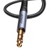 Joyroom SY-A09 AUX cable 3.5mm mini jack to 3.5mm mini jack, braided, 1.2m (black)