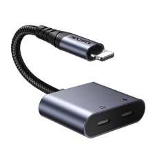 2-in-1 Audio adapter Joyroom SY-L02 Lightning to Double Lightning (black) 2-in-1 Audio adapter Joyroom SY-L02 Lightning to Double Lightning (black)