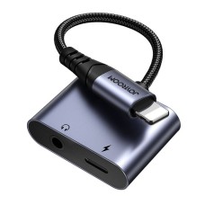 2-in-1 Audio adapter Joyroom SY-L01 Lightning to 3.5mm + Lightning (black) 2-in-1 Audio adapter Joyroom SY-L01 Lightning to 3.5mm + Lightning (black)