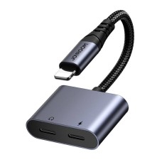 2-in-1 Audio adapter Joyroom SY-L01 Lightning to 3.5mm + Lightning (black) 2-in-1 Audio adapter Joyroom SY-L01 Lightning to 3.5mm + Lightning (black)