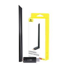 Baseus FastJoy adapter Wi-Fi with antenna, 150Mbps (black) Baseus FastJoy adapter Wi-Fi with antenna, 150Mbps (black)
