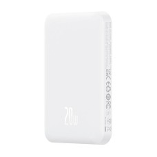 Magnetic Mini Powerbank Baseus 5000mAh, USB-C 20W (white) Magnetic Mini Powerbank Baseus 5000mAh, USB-C 20W (white)