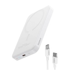 Magnetic Mini Powerbank Baseus 5000mAh, USB-C 20W (white) Magnetic Mini Powerbank Baseus 5000mAh, USB-C 20W (white)