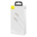 USB-C cable for Lightning Baseus Cafule, PD, 20W, 1m (white)