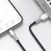USB cable for Lightning Baseus Cafule, 2.4A, 1m (black)