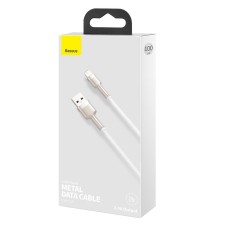 USB cable for Lightning Baseus Cafule, 2.4A, 1m (white) USB cable for Lightning Baseus Cafule, 2.4A, 1m (white)