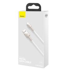 USB cable for Lightning Baseus Cafule, 2.4A, 2m (white) USB cable for Lightning Baseus Cafule, 2.4A, 2m (white)