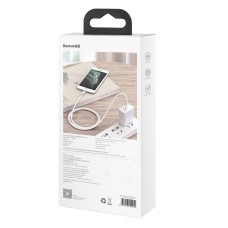 USB cable for Lightning Baseus Cafule, 2.4A, 2m (white) USB cable for Lightning Baseus Cafule, 2.4A, 2m (white)