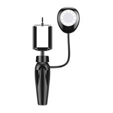 Phone holder/tripod APEXEL APL-JJ21FL with LED light (black) Phone holder/tripod APEXEL APL-JJ21FL with LED light (black)