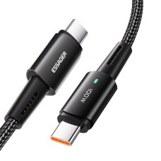 USB-C to USB-C Cable 100W Essager 1m (black) USB-C to USB-C Cable 100W Essager 1m (black)