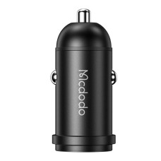 Car Charger McDodo CC-7493 65W With Mini White USB-C Cable With E-mark Chip 1m 100W (black) Car Charger McDodo CC-7493 65W With Mini White USB-C Cable With E-mark Chip 1m 100W (black)