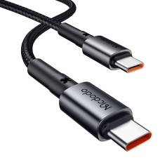 Car Charger McDodo CC-7493 65W With Mini White USB-C Cable With E-mark Chip 1m 100W (black) Car Charger McDodo CC-7493 65W With Mini White USB-C Cable With E-mark Chip 1m 100W (black)