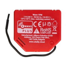 Shelly Qubino Wave1PM Controller, 1-channel, Z-Wave (Power measurement)