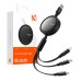 3in1 USB to USB-C / Lightning / Micro USB Cable, Mcdodo CA-7256, 3.5A, 1.2m (black)