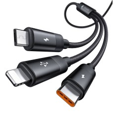 3in1 USB to USB-C / Lightning / Micro USB Cable, Mcdodo CA-5790, 3.5A, 1.2m (black) 3in1 USB to USB-C / Lightning / Micro USB Cable, Mcdodo CA-5790, 3.5A, 1.2m (black)