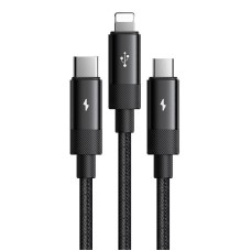 3in1 USB to USB-C / Lightning / Micro USB Cable, Mcdodo CA-5790, 3.5A, 1.2m (black) 3in1 USB to USB-C / Lightning / Micro USB Cable, Mcdodo CA-5790, 3.5A, 1.2m (black)