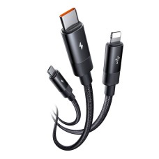 3in1 USB to USB-C / Lightning / Micro USB Cable, Mcdodo CA-5790, 3.5A, 1.2m (black) 3in1 USB to USB-C / Lightning / Micro USB Cable, Mcdodo CA-5790, 3.5A, 1.2m (black)