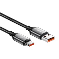 Fast Charging cable Rocoren USB-A to USB-C Retro Series 2m 100W (grey) Fast Charging cable Rocoren USB-A to USB-C Retro Series 2m 100W (grey)