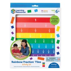 Rainbow Fraction Tiles With Tray Learning Resources LER 0615 Rainbow Fraction Tiles With Tray Learning Resources LER 0615