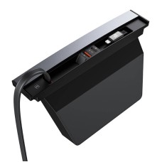 Hub Baseus T-Space with USB-C to lightning cables for Tesla Cars (black) Hub Baseus T-Space with USB-C to lightning cables for Tesla Cars (black)