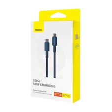 Cable USB-C do USB-C Baseus Tungsten Gold, 100W, 1m (niebieski)