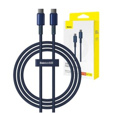 Cable USB-C do USB-C Baseus Tungsten Gold, 100W, 1m (niebieski)