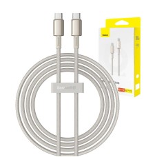 Cable USB-C do USB-C Baseus Tungsten Gold, 100W, 2m (złoty)