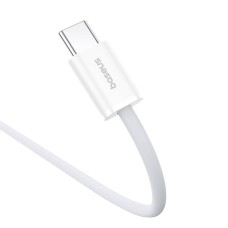 Kabel szybkiego ładowania USB-C do USB-C Baseus Superior 2 100W 1m (biały)