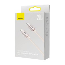Kabel USB-C do iP Baseus Crystal Shine, 20W, 2m (różowy) Kabel USB-C do iP Baseus Crystal Shine, 20W, 2m (różowy)