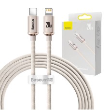 Kabel USB-C do iP Baseus Crystal Shine, 20W, 2m (różowy) Kabel USB-C do iP Baseus Crystal Shine, 20W, 2m (różowy)