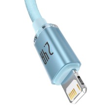 Kabel USB do iP Baseus Crystal Shine, 2.4A, 1.2m (niebieski) Kabel USB do iP Baseus Crystal Shine, 2.4A, 1.2m (niebieski)