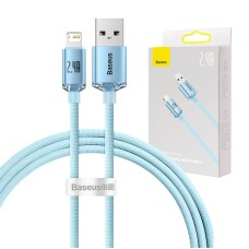 Kabel USB do iP Baseus Crystal Shine, 2.4A, 1.2m (niebieski) Kabel USB do iP Baseus Crystal Shine, 2.4A, 1.2m (niebieski)