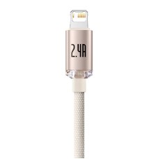 Kabel USB do iP Baseus Crystal Shine, 2.4A, 1.2m (różowy) Kabel USB do iP Baseus Crystal Shine, 2.4A, 1.2m (różowy)