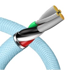 Kabel USB do iP Baseus Crystal Shine, 2.4A, 2m (niebieski) Kabel USB do iP Baseus Crystal Shine, 2.4A, 2m (niebieski)