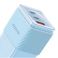 GaN 67W mains charger Mcdodo CH-1503 2x USB-C, USB-A (blue)