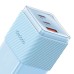 GaN 67W mains charger Mcdodo CH-1503 2x USB-C, USB-A (blue)